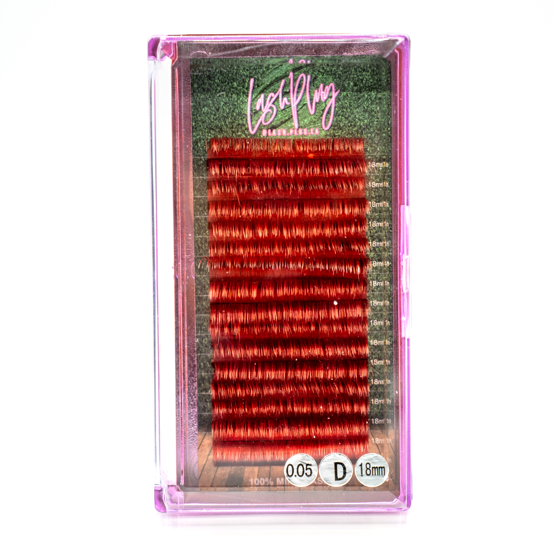 Red Volume Lash Tray - 0.05